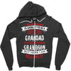 Super Cool Grandad Of A Freaking Awesome Grandson Zipper Hoodie