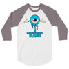 monster eye blue 3/4 Sleeve Shirt