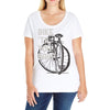 bike 'til you barf Ladies Curvy T-Shirt