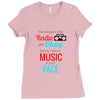 THE SONGS ON THE RADIO Ladies Fitted T-Shirt