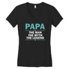 papa the man the myth the legend Women's V-Neck T-Shirt