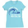 I Don't Care How Many Miles Per Gallon Ladies Fitted T-Shirt