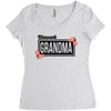 blessed grandma with flower Women's Triblend Scoop T-shirt