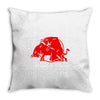 bad bull (2) Throw Pillow