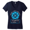 aperture science volunteer Women's V-Neck T-Shirt