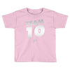 team 10  silver Toddler T-shirt