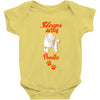 Sleeps With Poodle Baby Onesie