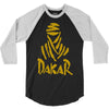 uomo dakar stampa oro moto deserto parigi africa sport 3/4 Sleeve Shirt