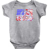 american flag peace Baby Onesie
