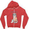 the big meowski Zipper Hoodie