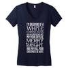 white christmas Women's V-Neck T-Shirt