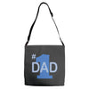 1 dad (2) Adjustable Strap Totes