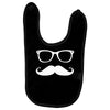 mustache glasses nerd Baby Bibs