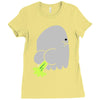 fart ghost Ladies Fitted T-Shirt