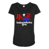 happy independence day the united states Maternity Scoop Neck T-shirt