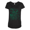 green vigilance Maternity Scoop Neck T-shirt