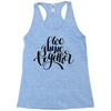 we shine together Racerback Tank