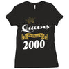 queens are born in 2000 Ladies Fitted T-Shirt