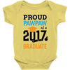 Class of 2017 Proud Pawpaw Graduation Baby Onesie