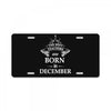 the best teachers are born in december License Plate