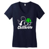 chillkrote smoke weed punk gras Women's V-Neck T-Shirt