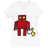 bird powered robot Ladies Fitted T-Shirt