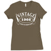 vintage aged to perfection Ladies Fitted T-Shirt