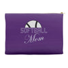softball mom sequins Accessory Pouches