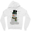 christmas snowman Zipper Hoodie