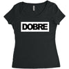 Dobre Black/White Women's Triblend Scoop T-shirt