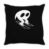 horace goes skiing Throw Pillow