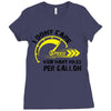 I Don't Care How Many Miles Per Gallon Ladies Fitted T-Shirt