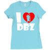 i love dbz  fun  super saiyajin piccolo vegeta dragonball son goku Ladies Fitted T-Shirt