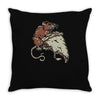 pizza rat Throw Pillow