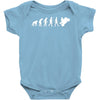 evolution of motorbike Baby Onesie