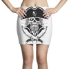 skull with beard Mini Skirts