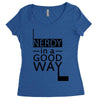 nerdy in a good way Women's Triblend Scoop T-shirt
