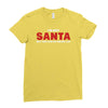 i'm not santa but you can sit on my lap Ladies Fitted T-Shirt