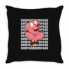 oh my god pig Throw Pillow