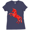 Unicorn Art Ladies Fitted T-Shirt