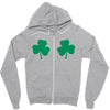 shamrock boobs Zipper Hoodie