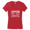 this is what an awesome uncle looks like   mens funny father's day Women's V-Neck T-Shirt