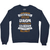 Super Cool Grandpa Of A Freaking Awesome Grandson Crewneck Sweatshirt