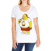 fractal comic book guy Ladies Curvy T-Shirt