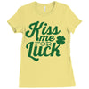 kiss me for luck Ladies Fitted T-Shirt