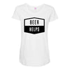 beer helps Maternity Scoop Neck T-shirt