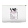 April Girl Facts Taurus Accessory Pouches