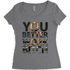 work bitch Women's Triblend Scoop T-shirt