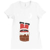 christmas chimney Ladies Fitted T-Shirt