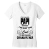 I'm Called Papi Because  I'm Way Too Cool To Be Called Grandfather Women's V-Neck T-Shirt